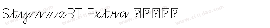 StymieBT Extra字体转换